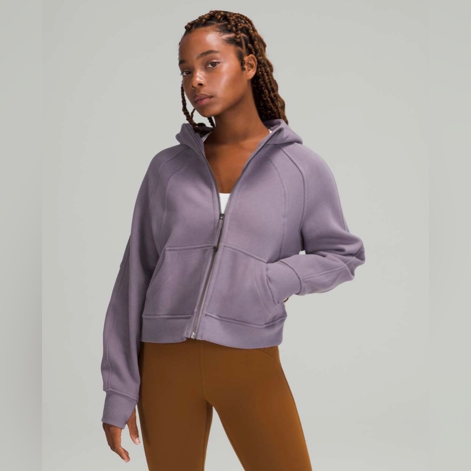 Nwot Lululemon Scuba Oversized Full Zip Dusky Lavender M/L